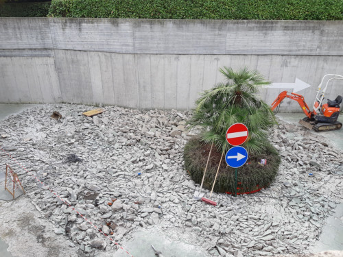 Rifacimento pavimentazione esterna Residence Lago di Garda